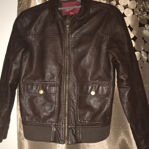 Faux leather jacket